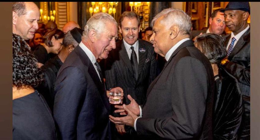 ජනපති රනිල් තෙවැනි චාල්ස් රජු සමග සුහද කතා බහක